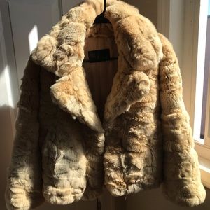 REAL RABBIT FUR JACKET